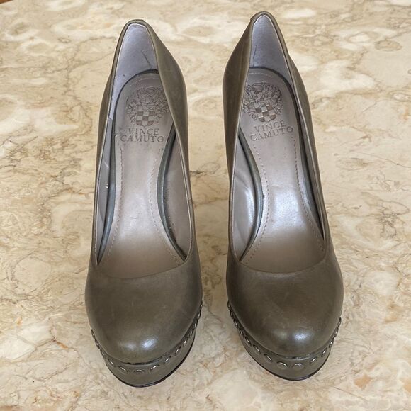 Vince Camuto Studded Platform Heels - Picture 2 of 15